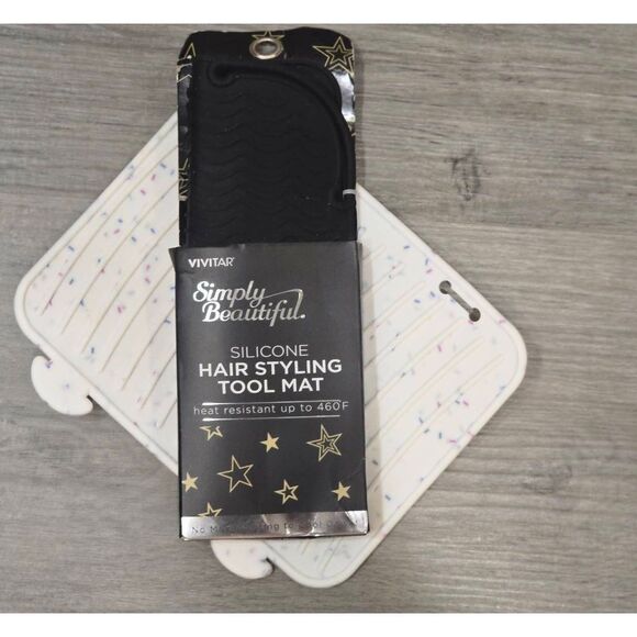 Vivitar Simply Beautiful Silicone Hair Styling Tool Mat Set - Picture 2 of 7